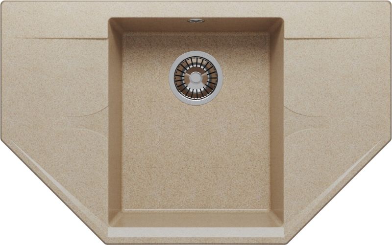Мойка кухонная Polygran RIFF-800 песочный 679108