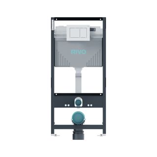 Инсталляция RIVO Set A для унитаза 200001.4 с клавишей смыва RIVO Touch Line белый