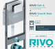 Инсталляция RIVO Set A для унитаза 200001.3 с клавишей смыва RIVO Touch Neo белый