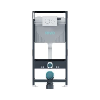Инсталляция RIVO Set A для унитаза 200001.3 с клавишей смыва RIVO Touch Neo белый
