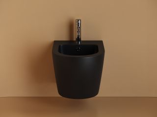 Биде подвесное Ceramica Nova Uno CN11002MB чёрный матовый Биде подвесное Ceramica Nova Uno CN11002MB чёрный матовый