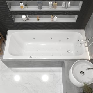 Гидромассажная ванна WHITECROSS Vibe 0105.180075.100.ULTRANANO.CR 180x75 см Ultra Nano хром