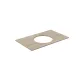 Столешница для полувстраиваемых раковин Kerama Marazzi Про Травертин KM6012G0751RP80Ic2 80 см бежевый матовый