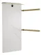 Полотенцесушитель электрический с каменной плитой Wonzon & Woghand Stuttgart WW-A504W-BG 40x80 см белый мрамор/брашированное золото
