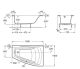 Акриловая ванна Roca Hall Angular 150х100 ZRU9302865 R Акриловая ванна Roca Hall Angular 150х100 ZRU9302865 R