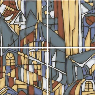 Плитка Kerama Marazzi OP\A181\17063 Декор Витраж белый глянцевый 15x15x0,69