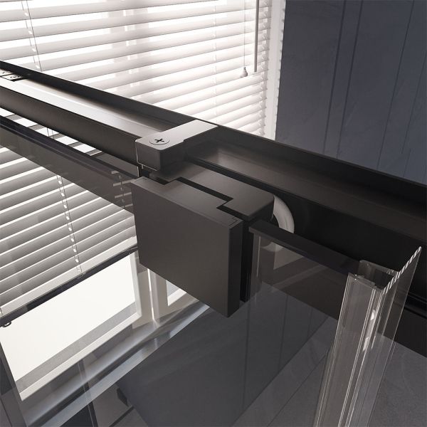 Душевая дверь Veconi Premium Trento PTD-30B, 1500х2000, черный матовый, стекло прозрачное Душевая дверь Veconi Premium Trento PTD-30B, 1500х2000, черный матовый, стекло прозрачное