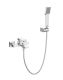 Смеситель BelBagno для ванны и душа в комплекте с ручным душем, шлангом и держателем, хром ROM-VASM-CRM