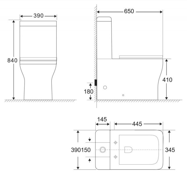 Чаша унитаза напольного BelBagno Romano BB248CPR-P