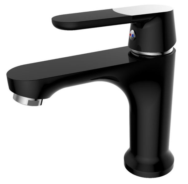 Смеситель для раковины РМС SL123BLACK-001F чёрный Смеситель для раковины РМС SL123BLACK-001F чёрный