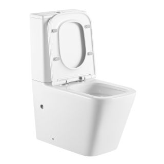 Унитаз-компакт Azario Terra AZ-6003-A безободковый торнадо белый