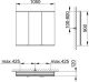 Зеркальный шкаф Keuco Royal Modular 800301001000000 серебристое 105 см