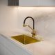 Мойка для кухни с корзиной и дозатором РМС MR-5843G золото