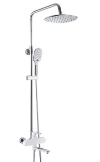 Душевая стойка Rose R2136F белый/хром Душевая стойка Rose R2136F белый/хром