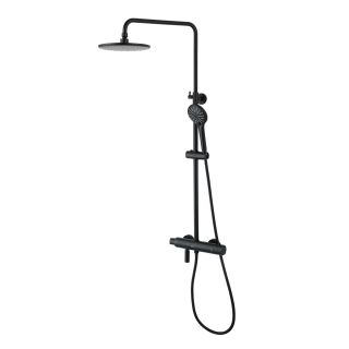 Душевая стойка Lemark Bronx LM3772BL с термостатом чёрный Душевая стойка Lemark Bronx LM3772BL с термостатом чёрный