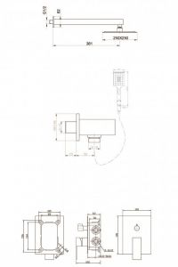 Душевой комплект BelBagno Romano ROM-DSET-CRM хром