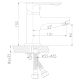 Смеситель для раковины Rossinka RS32-11 хром