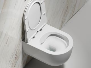 Унитаз подвесной Ceramicanova Модена (Modena) CN6063 безободковый белый