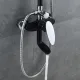 Душевая стойка Shevanik S9836H чёрный/хром