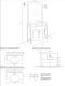 Тумба под раковину Cezares 103x80 RUBINO.BA.BLO