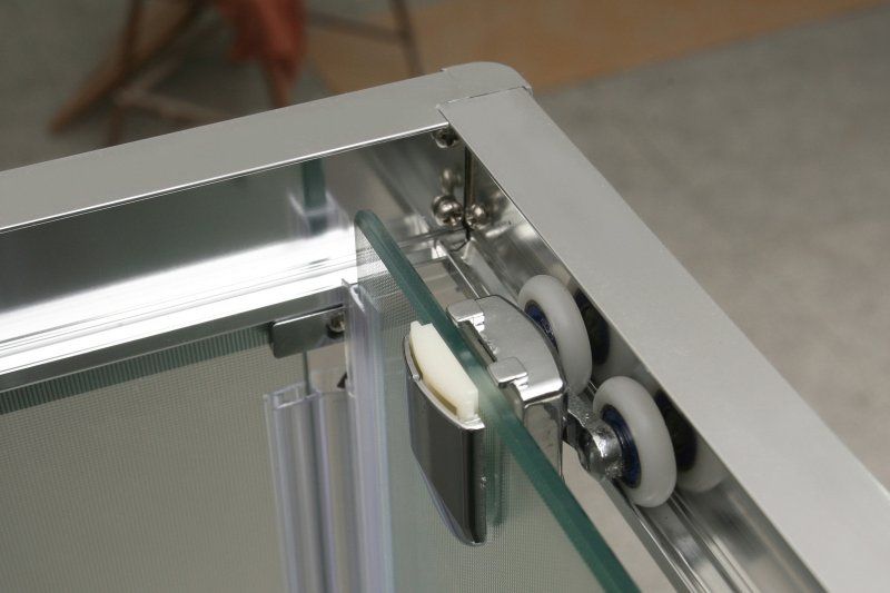 Душевой уголок прямоугольный, хром BelBagno UNIQUE-A-2-75/90-P-Cr
