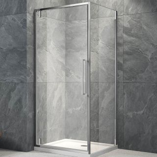 Душевой уголок Veconi Rovigo RV-033, 900х1000х1950, хром, стекло прозрачное Душевой уголок Veconi Rovigo RV-033, 900х1000х1950, хром, стекло прозрачное