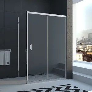 Душевой уголок Veconi Rovigo RV-040, 1100х1000х1850, хром, стекло прозрачное