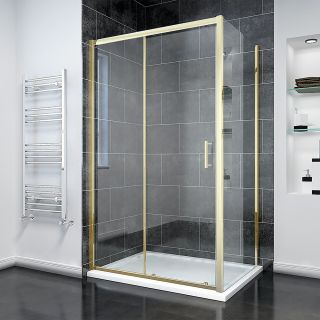 Душевой уголок Veconi Rovigo RV-055G, 1500х1000х1950, золото брашинг, прозрачное стекло Душевой уголок Veconi Rovigo RV-055G, 1500х1000х1950, золото брашинг, прозрачное стекло