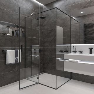 Душевой уголок Veconi Rovigo RV-073B, 1200х1000х1950, черный, прозрачное стекло Душевой уголок Veconi Rovigo RV-073B, 1200х1000х1950, черный, прозрачное стекло