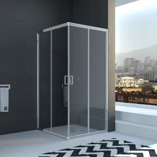 Душевой уголок Veconi Rovigo RV-11, 1200x1200x1950, хром, стекло прозрачное Душевой уголок Veconi Rovigo RV-11, 1200x1200x1950, хром, стекло прозрачное