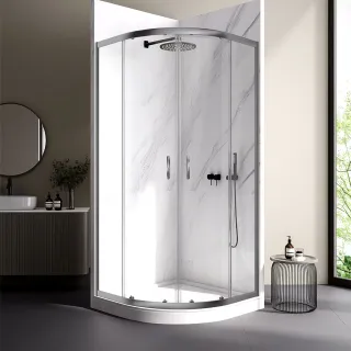 Душевой уголок Veconi Rovigo RV-202GR, 900x900x1900, брашированный графит, прозрачное стекло Душевой уголок Veconi Rovigo RV-202GR, 900x900x1900, брашированный графит, прозрачное стекло