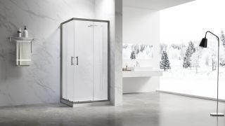 Душевой уголок Veconi Rovigo RV-27GM, 1200x900x1900, оружейная сталь, прозрачное стекло Душевой уголок Veconi Rovigo RV-27GM, 1200x900x1900, оружейная сталь, прозрачное стекло