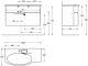 Раковина Kerama Marazzi Riva RV.wb.100Lh левая 100 см белый