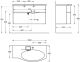 Раковина Kerama Marazzi Riva RV.wb.100Rh правая 100 см белый