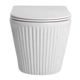 Унитаз подвесной Azario Still AZ-1909T безободковый торнадо белый