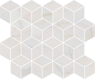 Декор Kerama Marazzi T017\14003 Греппи белый мозаичный глянцевый 45x37.5x1