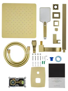 Душевой комплект Wonzon & Woghand Flex WW-88939072-BG брашированное золото