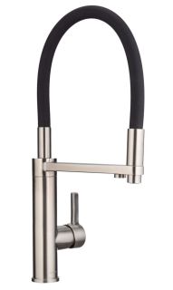 Смеситель для кухни Swedbe Selene Plus 8640 с каналом для подключения фильтра и гибким изливом нержавеющая сталь/чёрный Смеситель для кухни Swedbe Selene Plus 8640 с каналом для подключения фильтра и гибким изливом нержавеющая сталь/чёрный