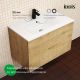 Тумба с раковиной IDDIS Билд (Bild) BIL80V0i95K 80 см дуб светлый