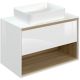 Тумба под раковину Cersanit LOUNA SZ-LOU80-BL/Wh 80см