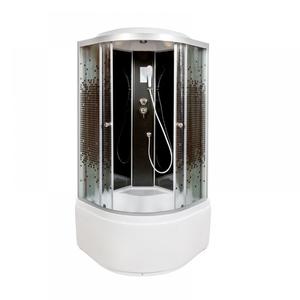 Душевая кабина Deto L 810 с электрикой BLACK 100х100х215 см