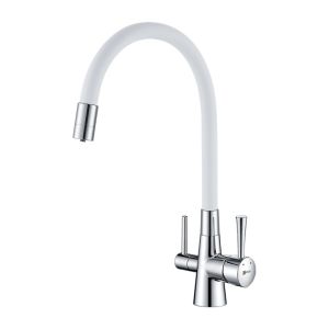 Смеситель для кухонной мойки Lemark Comfort LM3075C-White