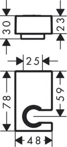 Держатель душа Hansgrohe Porter E 28387140