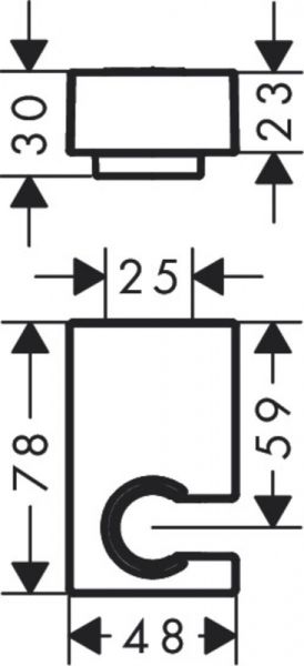 Держатель душа Hansgrohe Porter E 28387140