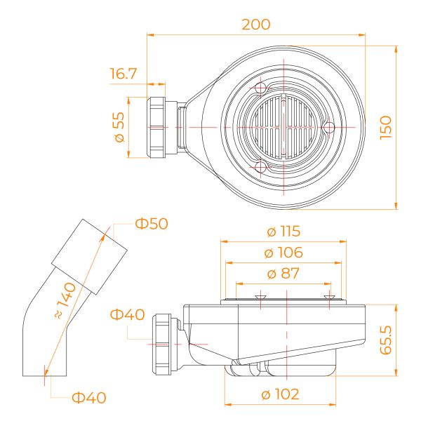Сифон для поддона RGW Stone S-2 50241120-00 хром Сифон для поддона RGW Stone S-2 50241120-00 хром