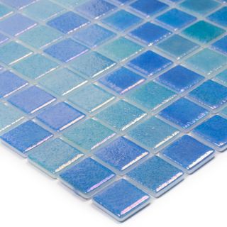 Стеклянная мозаика VIDREPUR Shell С0002470 1236470  Shell Mix Blue 551/552 (на сетке)
