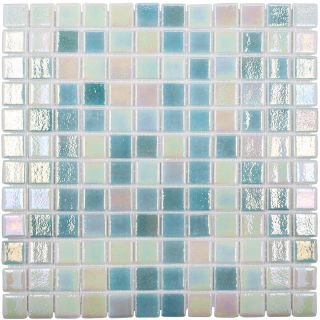 Стеклянная мозаика VIDREPUR Shell С0002471 1236471 Shell Mix Green 553/554 (на сетке)