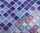 Стеклянная мозаика VIDREPUR Shell С0002472 1236472 Mix Deep Blue 552/555 (на сетке)