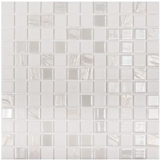 Стеклянная мозаика VIDREPUR С0002795 1236461 Astra White Белый на сетке