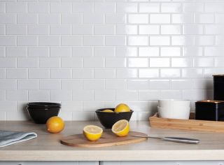 Керамическая мозаика  Starmosaic HOMEWORK С0002900 1236112 Brick White Glossy A1001G 288х294х6